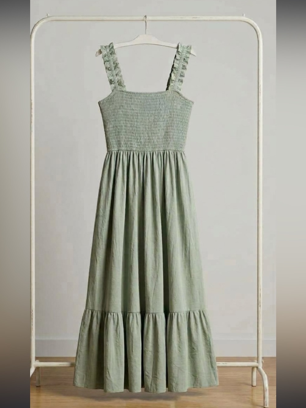 august silk Sage Smocked Maxi Dress